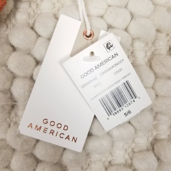 NWT Good American "Always Fits Good Basic Cheeky" Bikini Bottoms Cinnamon Sz 5/6 - Picture 3 of 6